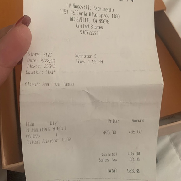 Authentic LV mens Wallet - Picture 6 of 6